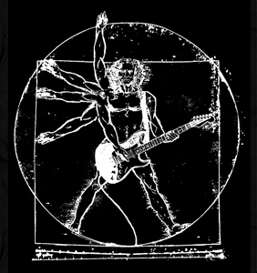 Da Vinci Guitar Man T Shirt